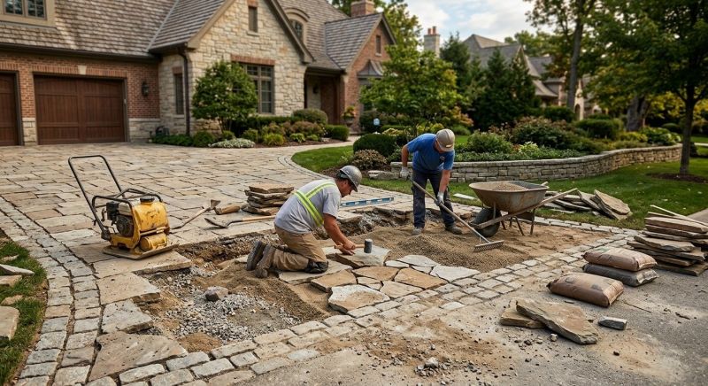 Brick Driveway Repair in Boynton Beach, FL