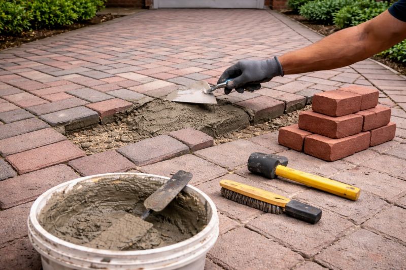 Brick Driveway Repair in Boynton Beach, FL