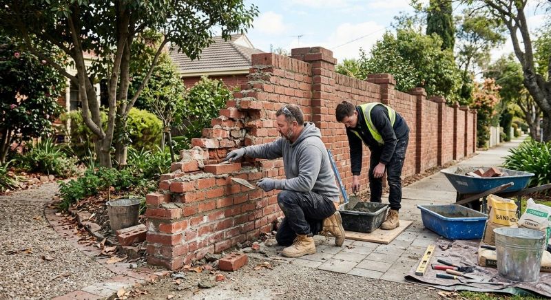 Brick Fence Repair in Boynton Beach, FL