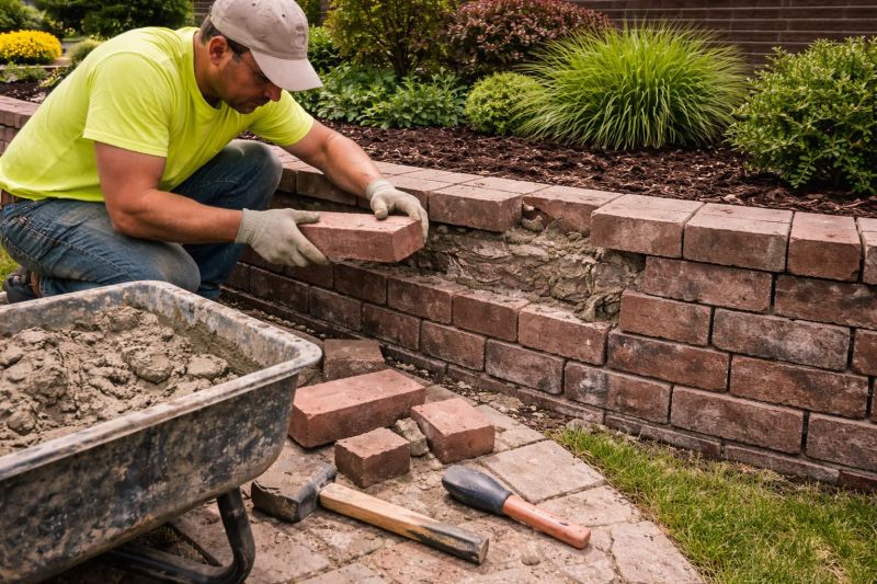 Brick Retaining Wall Repair in Boynton Beach, FL