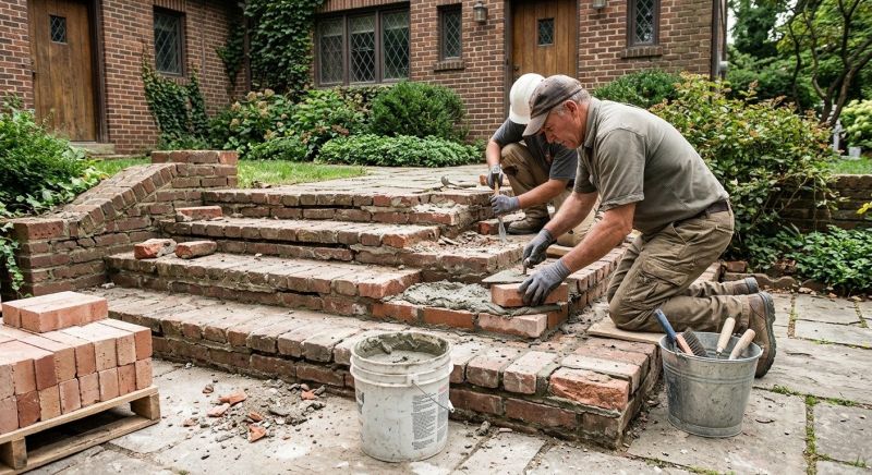 Brick Stairs Repair in Boynton Beach, FL