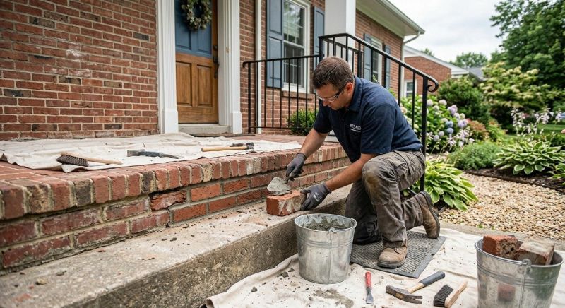 Brick Stairs Repair in Palm Beach County, FL