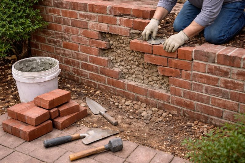 Brick Wall Repair in Boynton Beach, FL