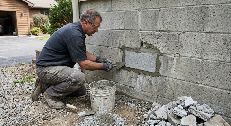 Cinder Block Wall Repair in Delray Beach, FL