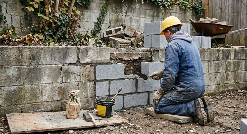 Cinder Block Wall Repair in Lake Worth, FL