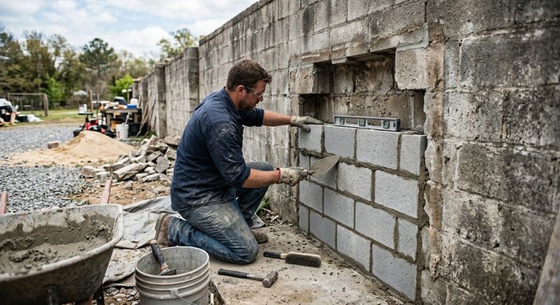 Cinder Block Wall Repair in Palm Beach, FL