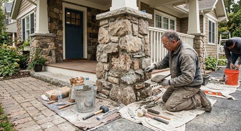 Stone Column Repair in Boynton Beach, FL
